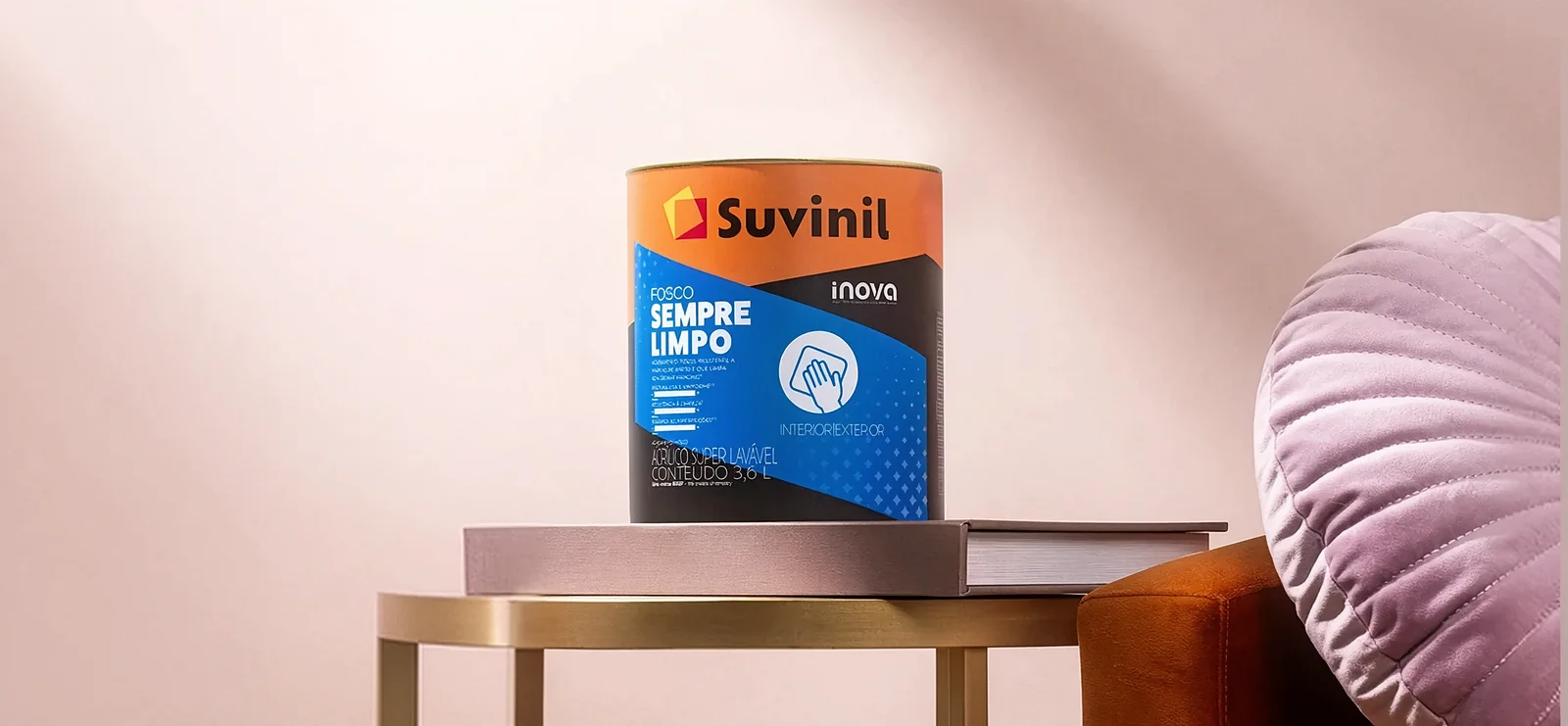 Toda a linha Suvinil Sempre Limpo e acabamentos de alto padrão